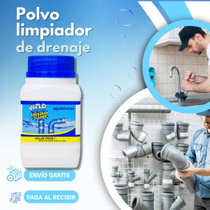 Polvo Limpiador De Drenaje - Destapador potente de tuberías (2X1)