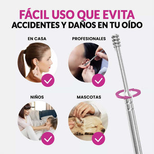 KIT DE LIMPIEZA DE OIDOS  | LIMPIEZA CON EFECTIVIDAD Y SEGURIDAD